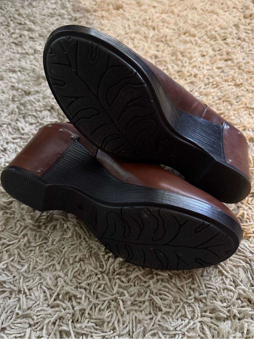 Dansko Franka Leather Cutout Wedge Ankle Heels - Picture 7 of 9
